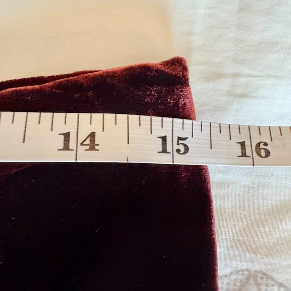 Vintage Handmade Burgundy Wine Velvet Pants - Picture 7 of 10